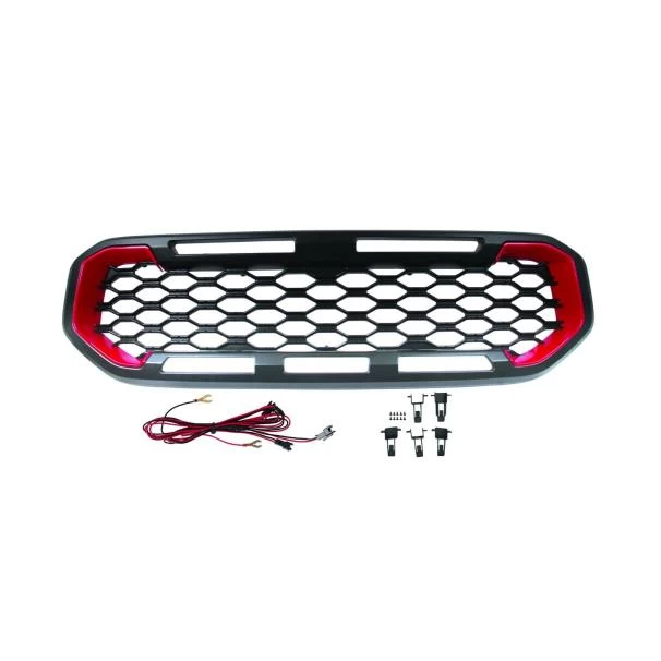 Ford Ranger T8  LED Light Up Grille Black & Red in Kenya (2020–2022)