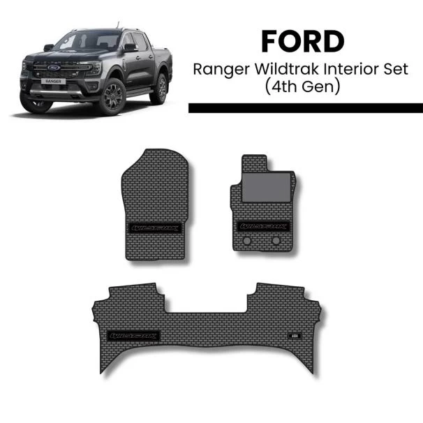 Ford Ranger Wildtrak Floor Mats - Premium Quality (2022-Present)