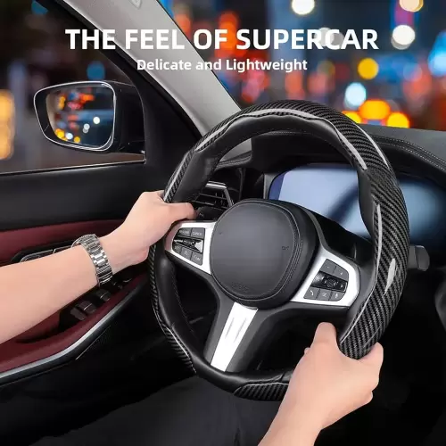 Universal Carbon Look Stering Wheel Cover For Sale in Kenya