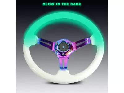 Luminous Glow In The Dark JDM Drift Style Racing Steering Wheel For Sale in Kenya