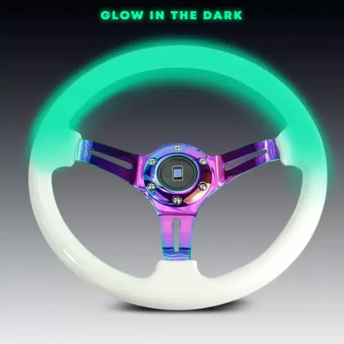 Luminous Glow In The Dark JDM Drift Style Racing Steering Wheel For Sale in Kenya