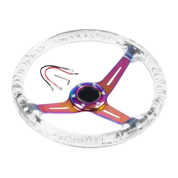 Universal Clear Acrylic JDM Drift Style Racing Steering Wheel For Sale in Kenya