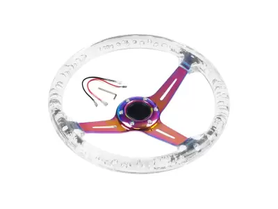 Universal Clear Acrylic JDM Drift Style Racing Steering Wheel For Sale in Kenya
