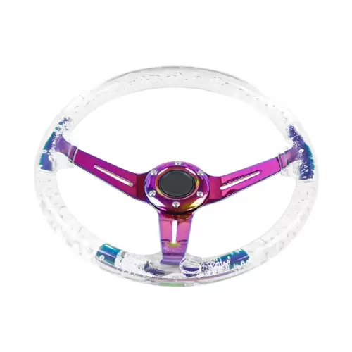 Universal Clear Acrylic JDM Drift Style Racing Steering Wheel For Sale in Kenya