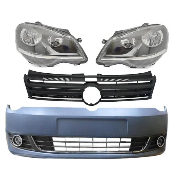 VW Polo Vivo Silverline Style Front Bumper With Headlights & Fog Lights in Kenya (2010–2019)