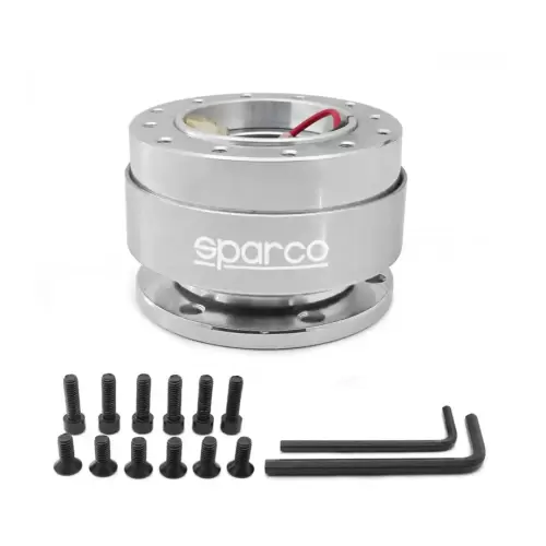 Sparco Quick Release Steering Wheel Hub Kit (Silver) For Sale in Kenya