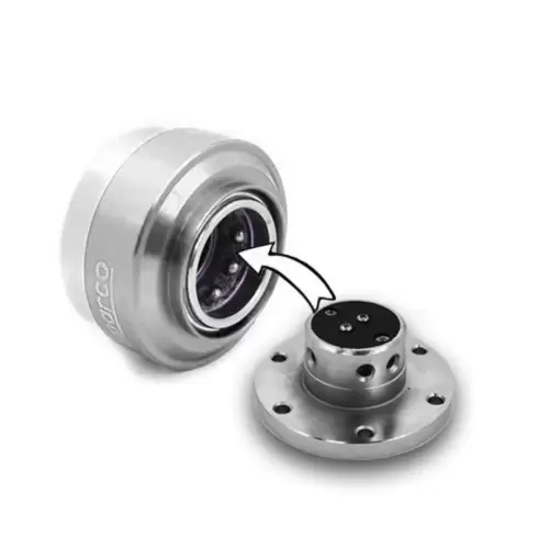 Sparco Quick Release Steering Wheel Hub Kit (Silver) For Sale in Kenya