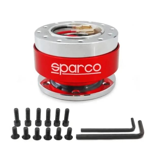 Sparco Quick Release Steering Wheel Hub Kit (Red) For Sale in Kenya 