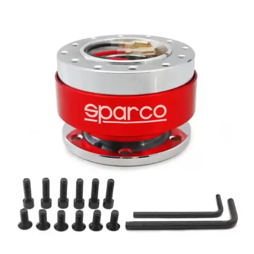 Sparco Quick Release Steering Wheel Hub Kit (Red) For Sale in Kenya 