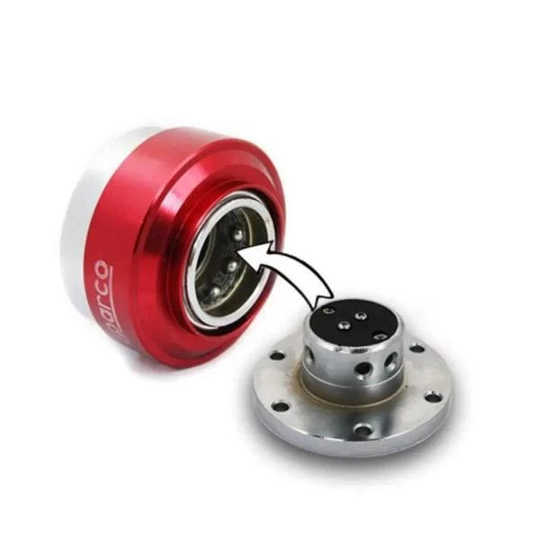 Sparco Quick Release Steering Wheel Hub Kit (Red) For Sale in Kenya 
