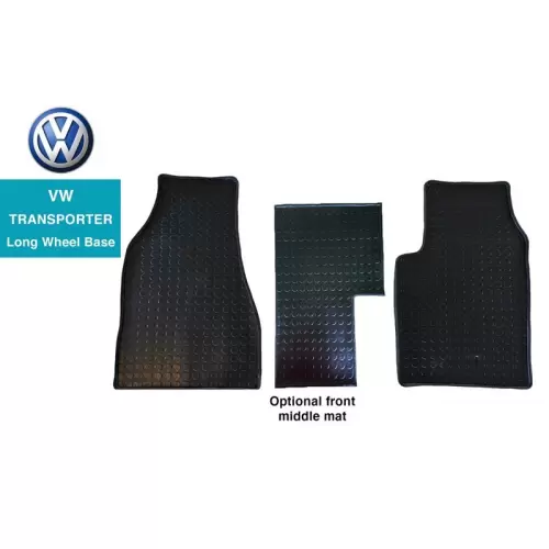 VW Transporter Kombi Floor Front Mats for Sale in Kenya - Premium Grade (2016-Present)