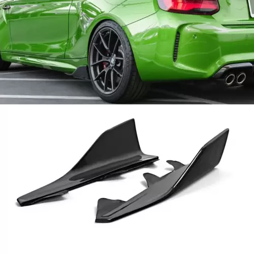 BMW M2 F22 / F87 Gloss Black Side Skirt Splitter Extensions