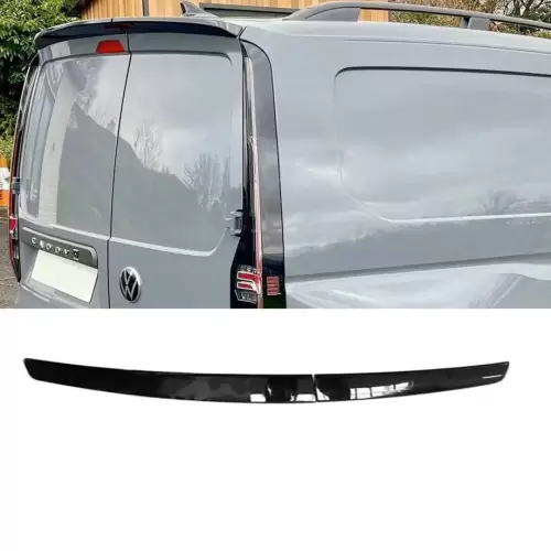 VW Caddy Panel Van Gloss Black 2-Piece Roof Spoiler
