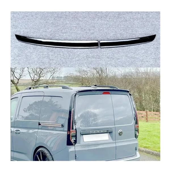 VW Caddy Panel Van Gloss Black 2-Piece Roof Spoiler