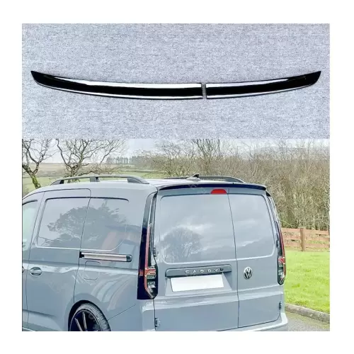 VW Caddy Panel Van Gloss Black 2-Piece Roof Spoiler