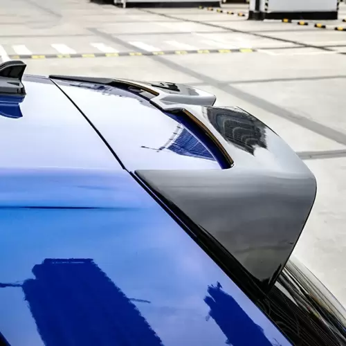 VW Golf 8 R-Line Oettinger Style Gloss Black Plastic Roof Spoiler (2021–2026)