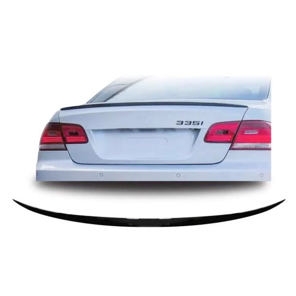 BMW 3-Series E92 Gloss Black Slim Plastic Boot Spoiler 