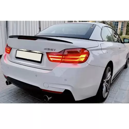 BMW 4-Series Convertible Performance Style Gloss Black Boot Spoiler