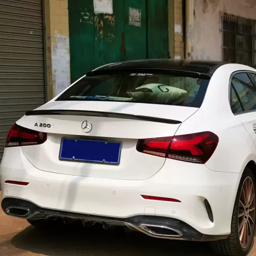 Mercedes-Benz A-Class (W177) Performance Style Gloss Black Boot Spoiler (2019–2022)
