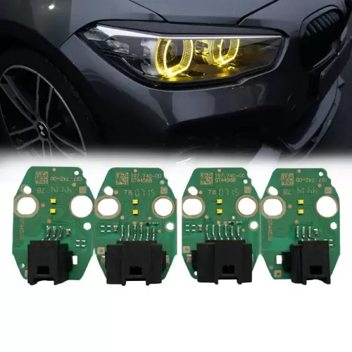 BMW 1 Series F20 LCI Lemon Yellow DRL LED Headlight Modules (2015–2019)