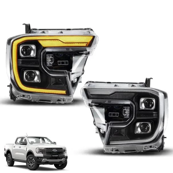 Ford Ranger OEM Wildtrak Style DRL LED Dual Projector Upgrade Headlights For Sale in Kenya (2022–2026)