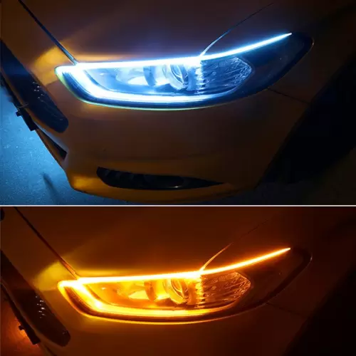 DRL LED Flexi Headlight Strip With Dynamic Start-Up Function & Sequential Indicator -30cm