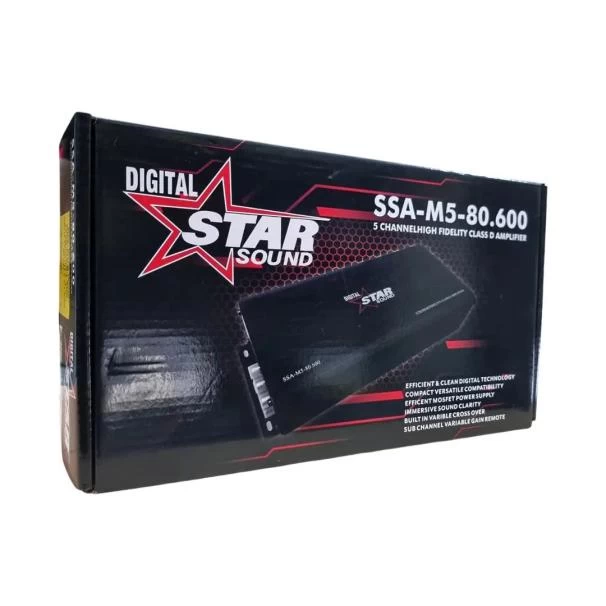 Star Sound SSA-M5-80-600 High Fidelity Class-D 5-Channel Amplifier For Sale in Kenya 