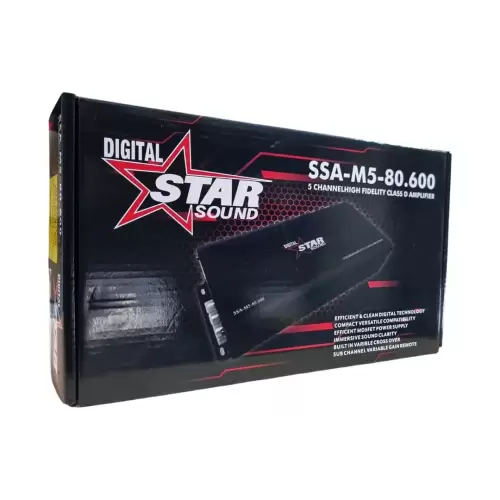 Star Sound SSA-M5-80-600 High Fidelity Class-D 5-Channel Amplifier For Sale in Kenya 