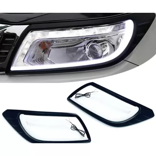 Nissan Navara NP300 DRL LED Headlight Surrounds (2017–2026)