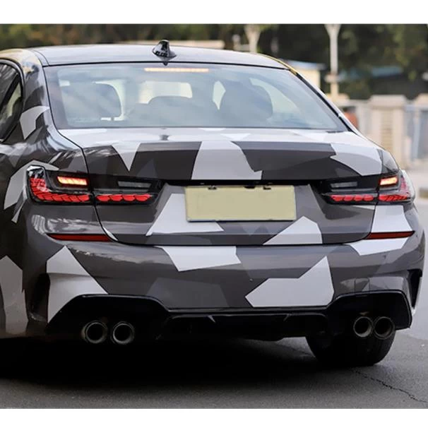 BMW G20 3-Series CS Style OLED Sequential Smoked Black Taillights