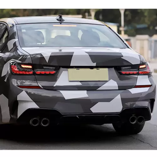 BMW G20 3-Series CS Style OLED Sequential Smoked Black Taillights