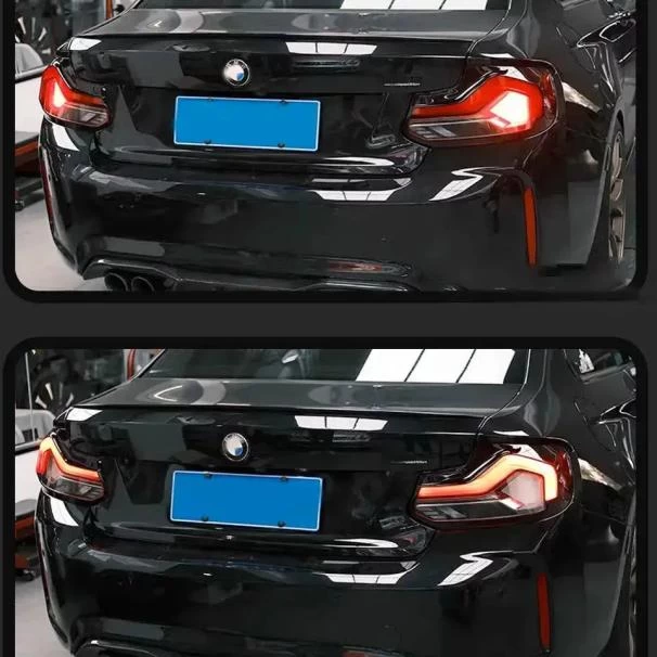 BMW F22 / F23 2-Series GTS Style Sequential Smoked Black Taillights 