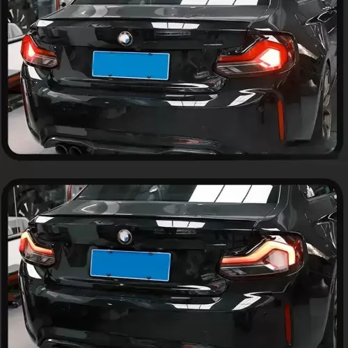 BMW F22 / F23 2-Series GTS Style Sequential Smoked Black Taillights 