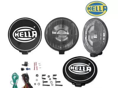Universal Hella Comet 500 Black Magic Spotlamps -Pair
