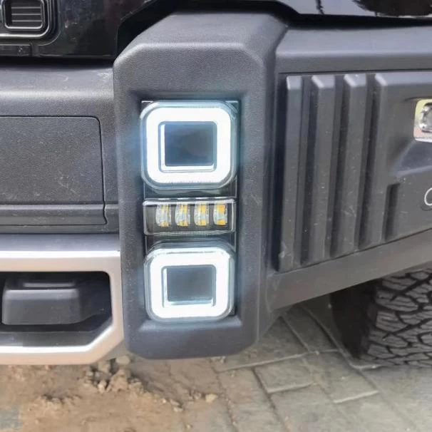 Jetour T2 Defender Style Square Mount Front Bumper Lights(2025–2026)