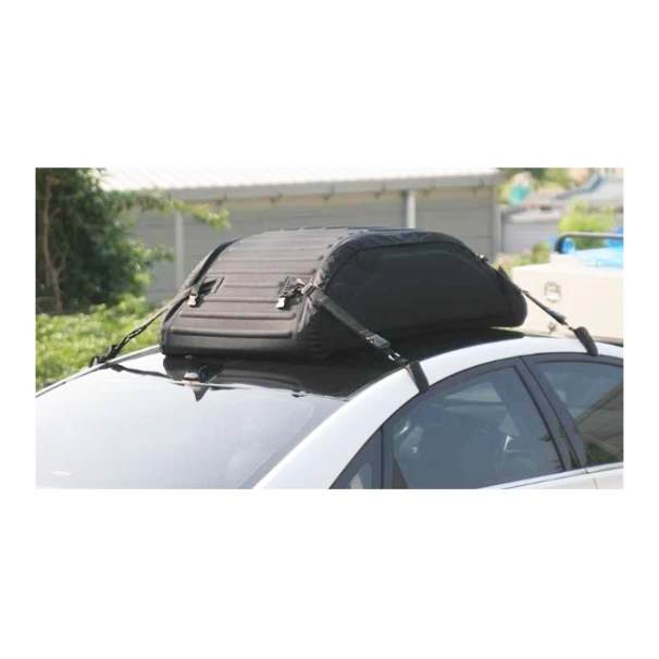 Black Foldable Cargo Roof Box Bag with Waterproof Cover